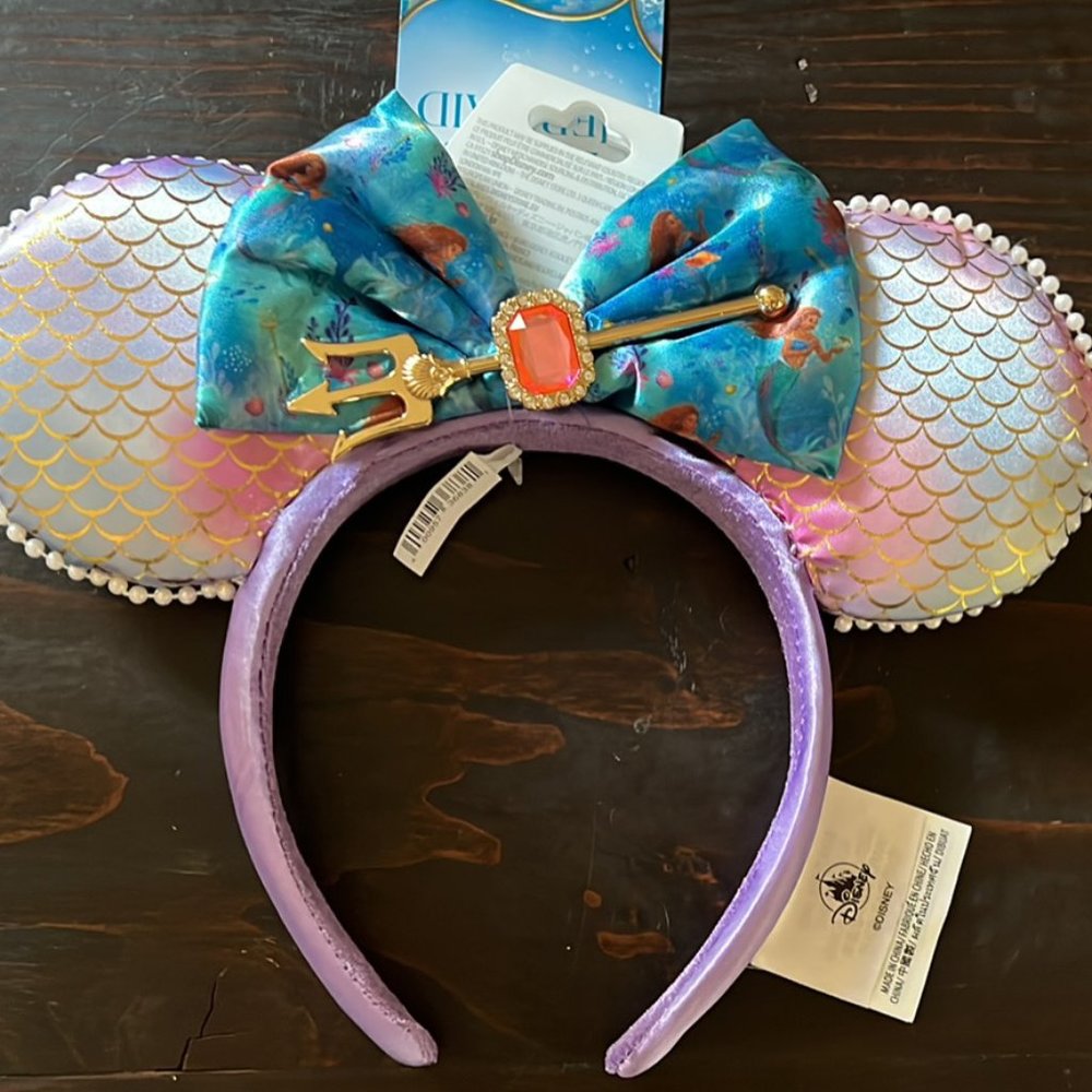 Disney The Little Mermaid Minnie Ear Headband – Live Action Film NWT
